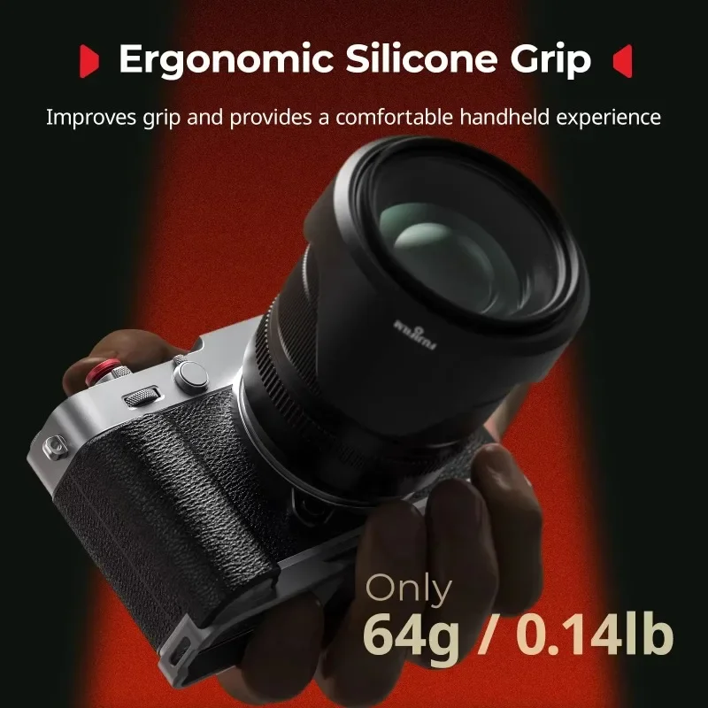 SmallRig X-E5 L-Shaped Mount Plate with Silicone Handle for FUJIFILM X-E5, with Shutter Release Button Lightweight Compact 5447