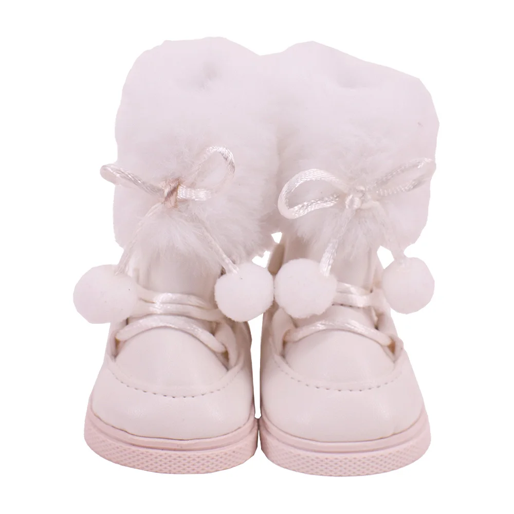 7cm Doll Shoes Doll Boots Plush Snow Panda For 18 Inch American&43Cm Baby Reborn Doll Accessories Our Generation Girl`s Toy Gift