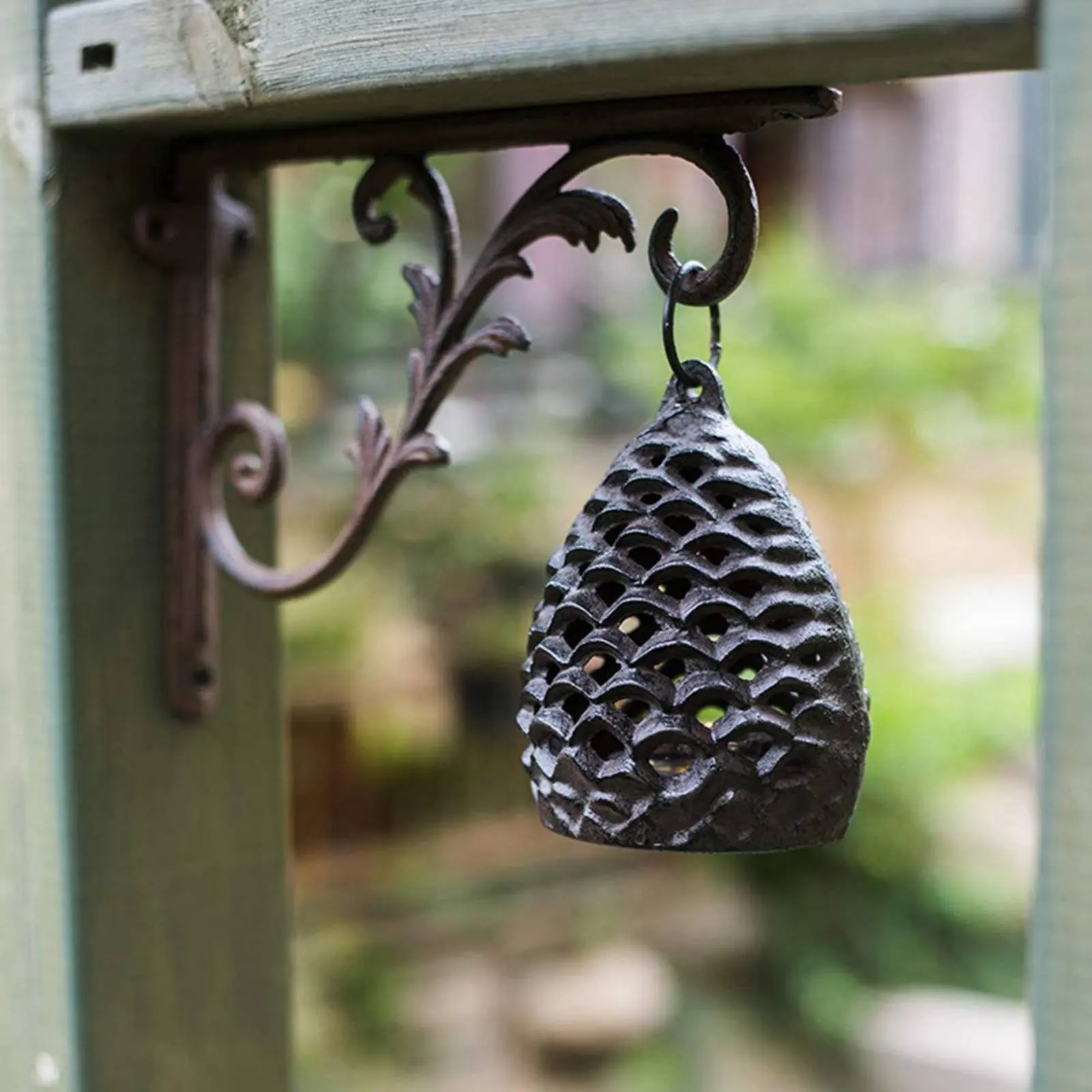 Cast Iron Shelf Bracket Heavy Duty Iron Shelf Support for Plant Display