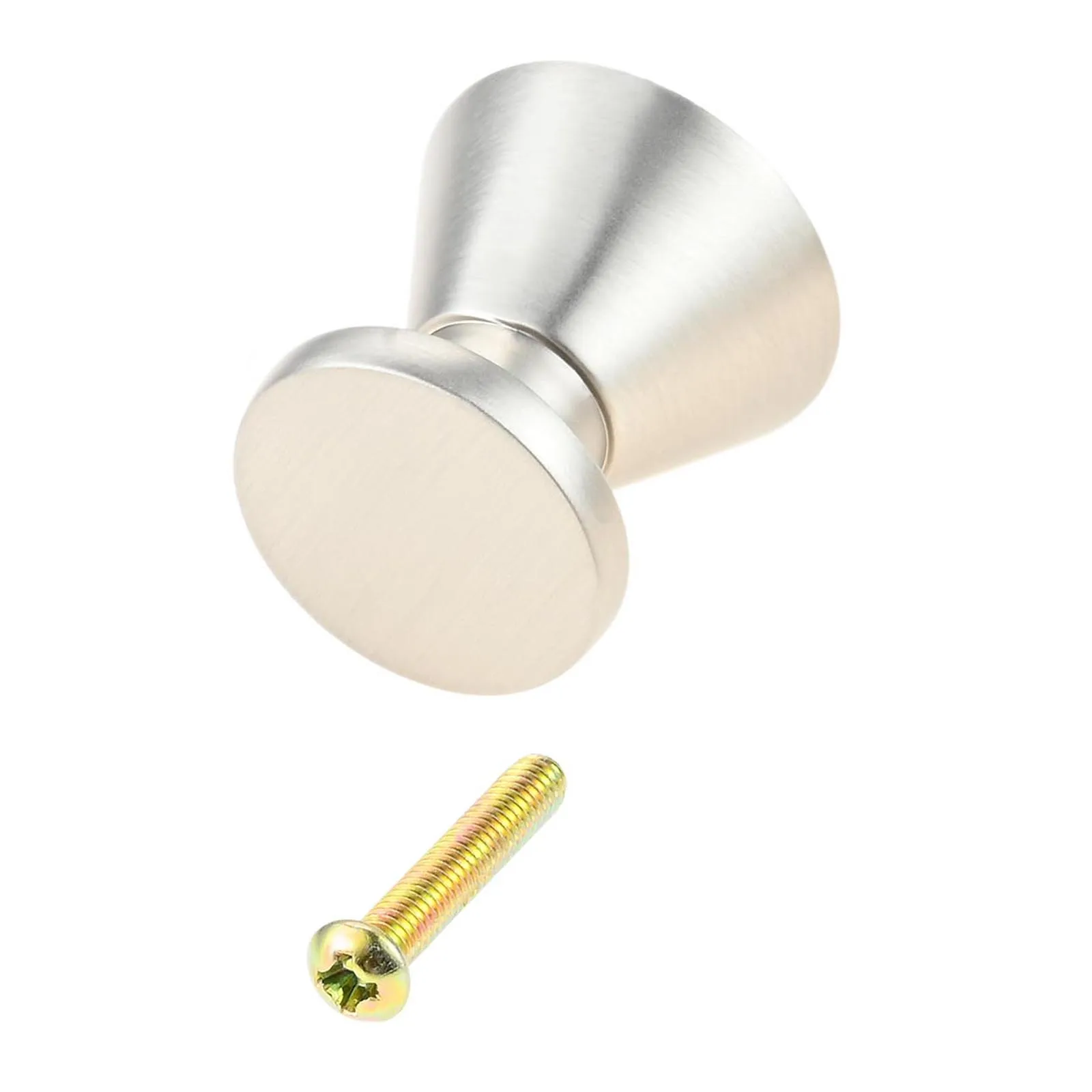 5 قطعة المقابض سبائك بسيطة ث/المسمار الصلبة ميتا نحى النيكل/النحاس الأسود الكرة مقبض 1 بوصة سحب صغير ديكور خزانة درج صندوق النبيذ