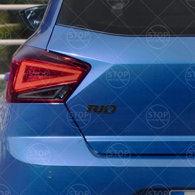 ملصق سيارة لشعار RIO ثلاثي الأبعاد مصبغة لتزيين الجسم شارة خلفية شعار الجذع اكسسوارات الديكور #5