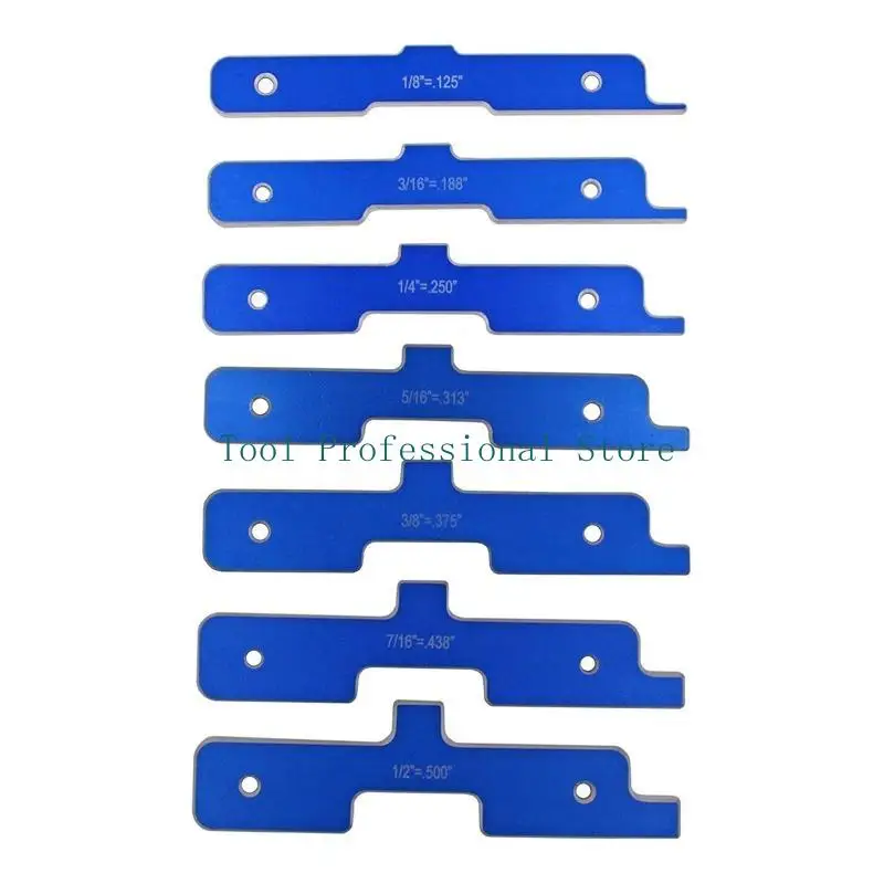 57QF 7 قطع منضدة إعداد قضيب النجارة ضبط الدقة قضيب سبائك الألومنيوم #1