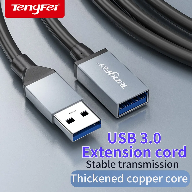 USB3.0  Extension Cable 1M 2M 3 Meters Male To Female Computer 2.0USB Flash Drive Mouse Keyboard Data Connection Cable