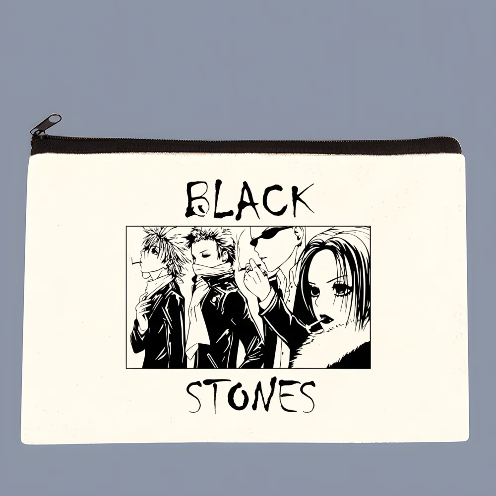 Black Stones NANA Osaki Anime Wallets Coin Pocket Vintage Male Purse Function Boy And Girl Wallet with Card Holders