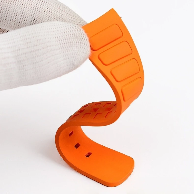 Ajuste para Mido Original correa de reloj de goma curvada 22mm para hombres reemplazo para la serie M049.526.17/11