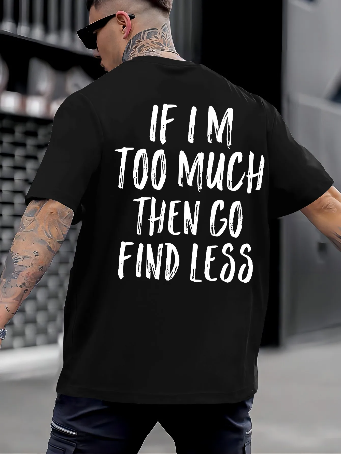 Letter Motivational Slogan Back Graphic T Shirt Men Women Loose Cotton Short Sleeve Casual Tops Men Clothing
