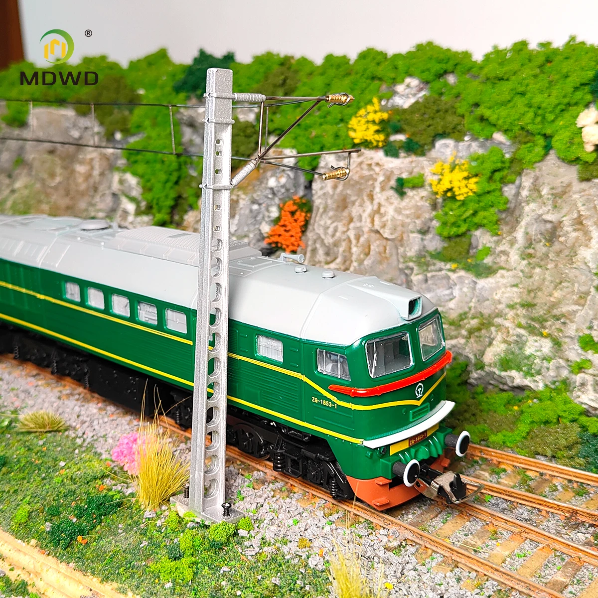 Train Model Single Column Single Arm Contact Network Railway Model Train Simulation Miniature Sand Table Accessories Toy Scene
