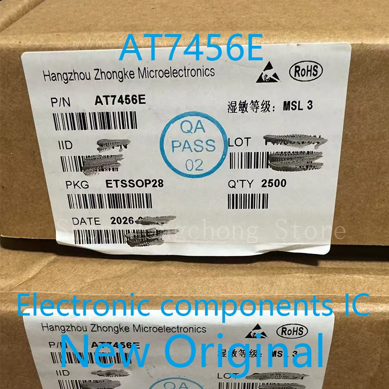 New AT7456E AT7456 7456 TSSOP28 MCU OSD character overlay chip IC 10PCS