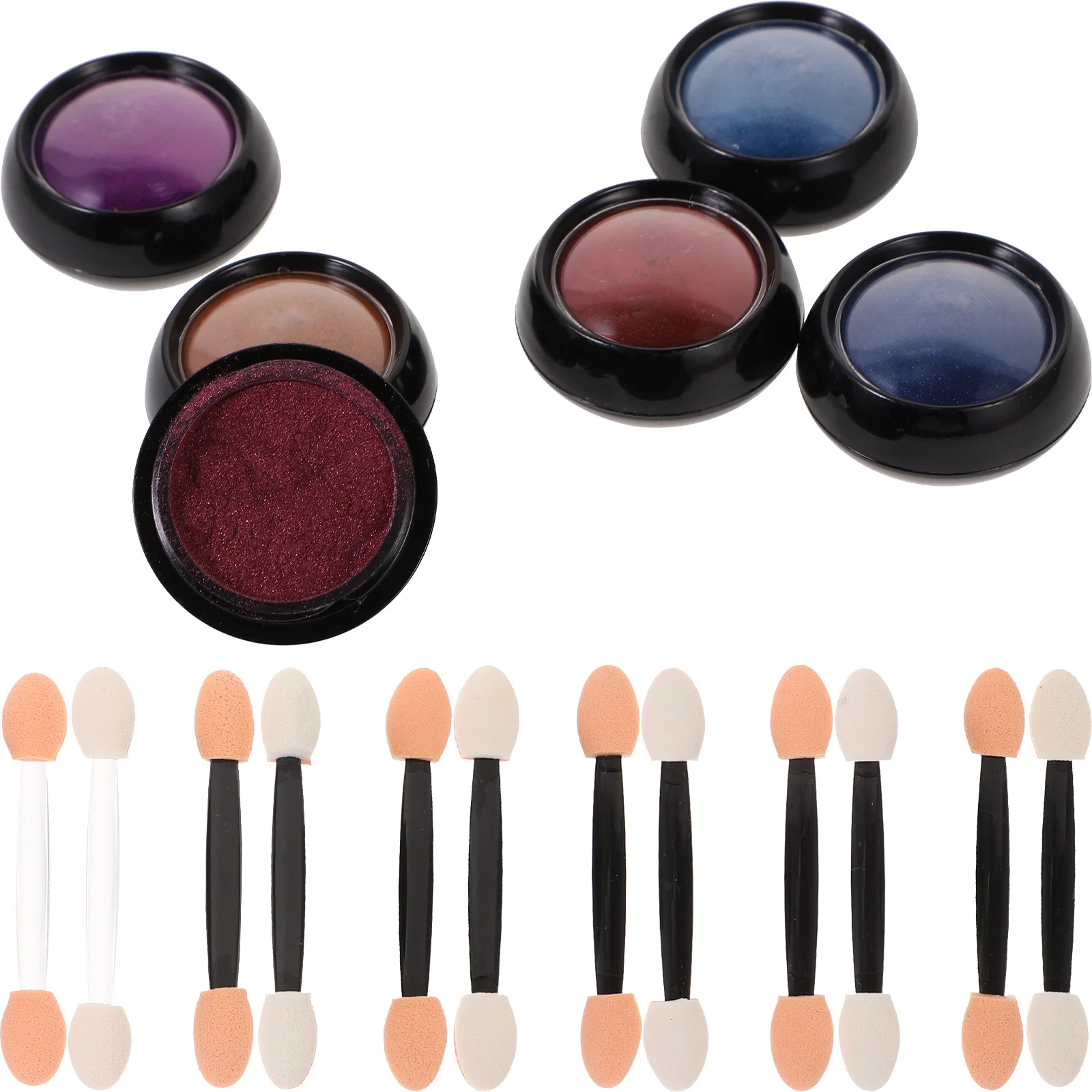 6 set di polvere per unghie effetto specchio fai da te nail art decor pigmento glitter iridescente per manicure per unghie in gel acrilico