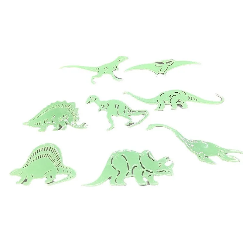 Luminous Dinosaur Patch Glow in the Dark Wall Stickers for Student Dormitory and Kids Room and Table Decoration