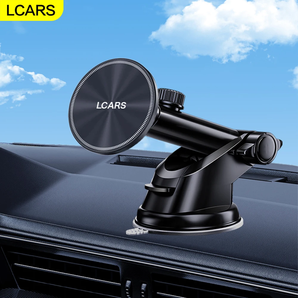 

Universal Adjustable Long Arm Car Phone Holder Magnetic Dashboard Stand with Suction Cup Mount for Vehicle Interior Accessories