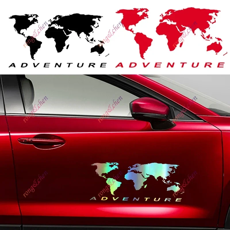 

Funny Car Sticker World Map for Car Motorcycle Racing Helmet Laptop Trunk Body Car Window Surfboard Waterproof PVC Vinyl Decals