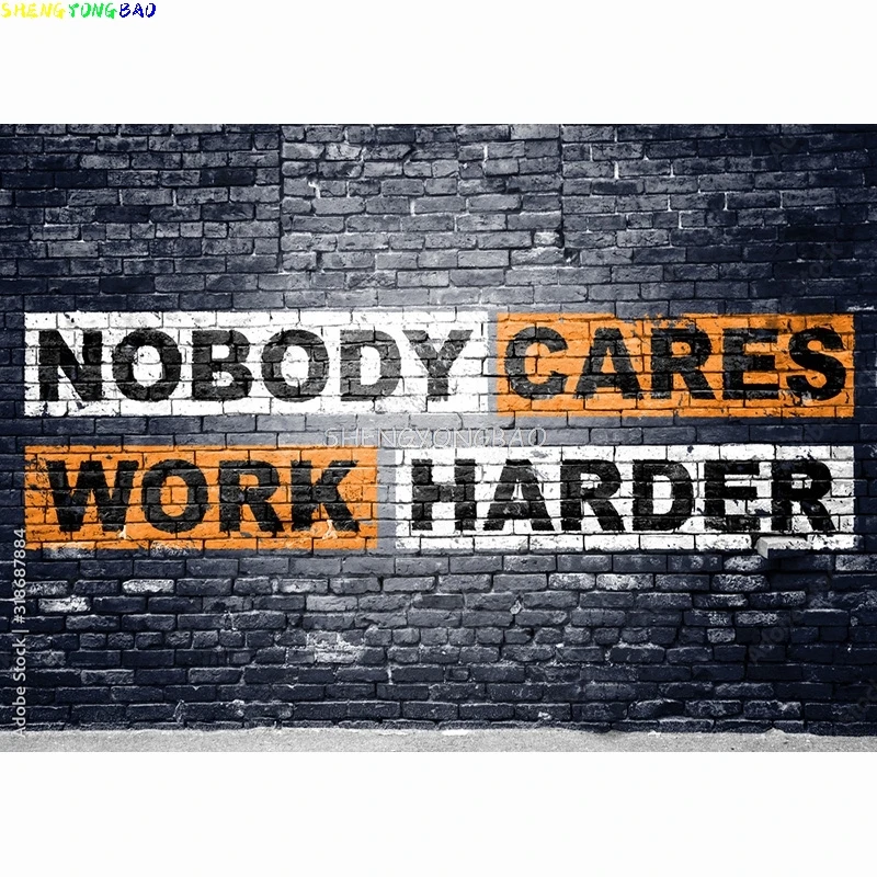 SHENGYONGBAO Graffiti Photography Backdrops Props Studio Props Vintage Brick Wall Street Photo Studio Background STO-01