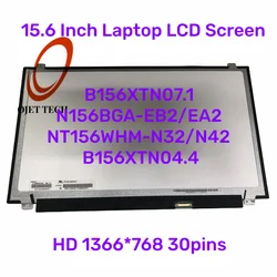 Pantalla LCD para portátil EDP de 15,6 pulgadas, B156XTN07.1, N156BGA-EB2, NT156WHM-N32, NT156WHM-N42, B156XTN04.4, 30 pines