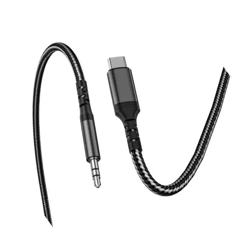 652F HiFi Type C to 3.5mm Auxiliary Cable with Reinforced Molding Process for Easy Music Streaming