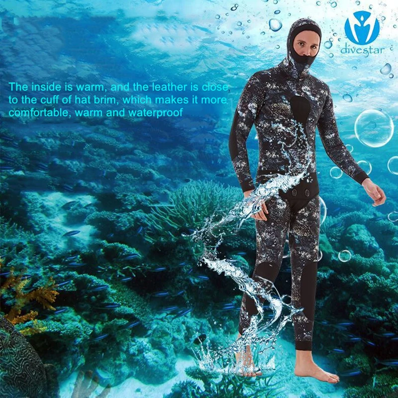 Neoprene Wetsuit 3mm/5mm/7mm Men Scuba Diving Thermal Winter Warm Wetsuits Freediving Suit Swimming Surfing Spearfishing Suit