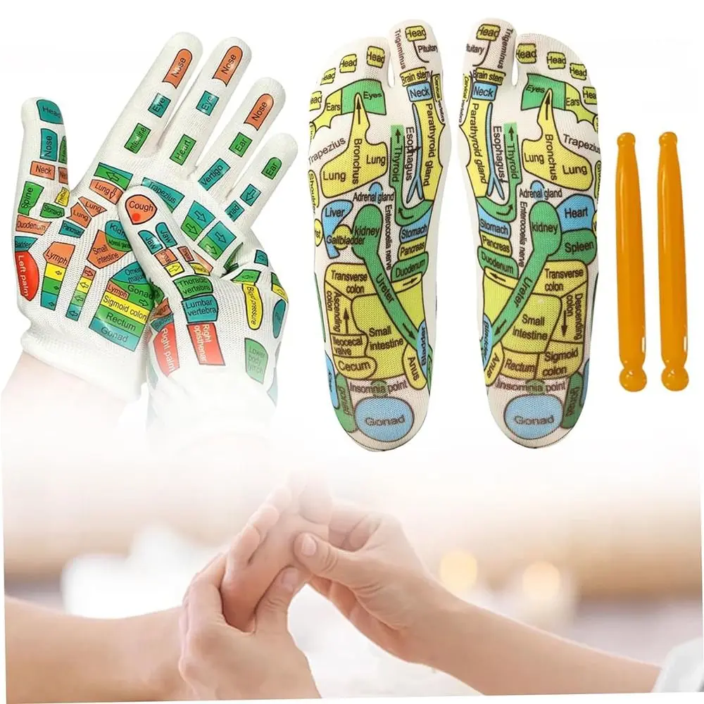 with Massage Tool Acupressure Reflexology Socks Foot Pain Relief Relieve Tired Feet Foot Pressure Point Socks Reusable Foot Spa