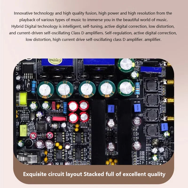 AMPLIFICADOR DE POTENCIA Digital de alta fidelidad, Bluetooth 5,2, 200W, potencia de salida, amplificador HIFI sin pérdidas, Chip amplificador Dual TDA3221
