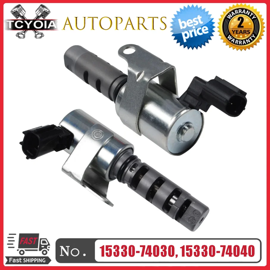 

2pcs Variable Valve Timing Solenoid 15330-74030 15330-74040 For Toyota Altezza BEAMS 3SGE SXE10 1999-2005 2.0L