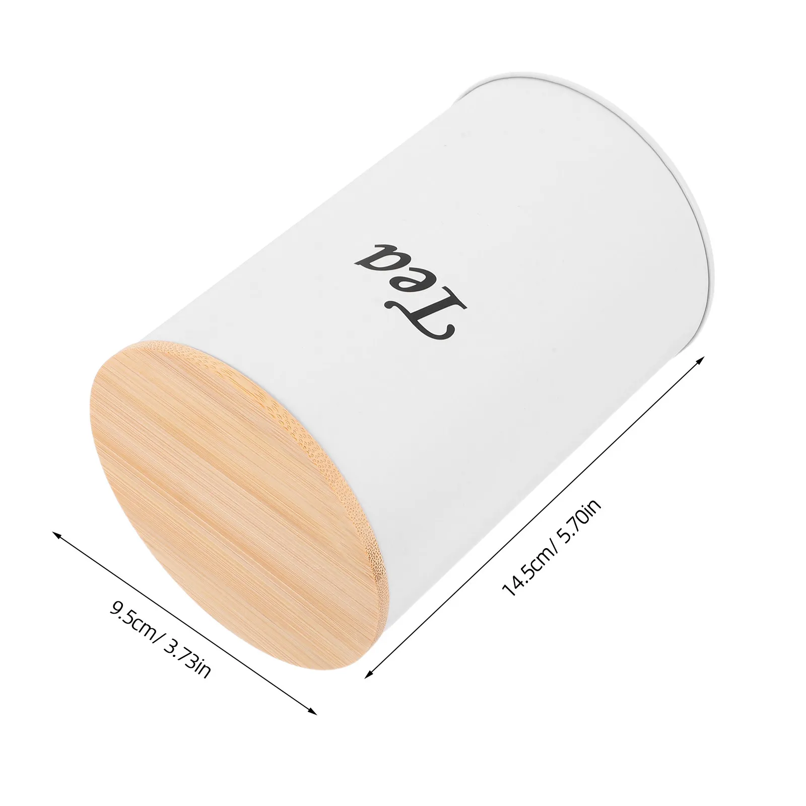 3Pcs Airtight Round Canisters Galvanized Iron Body Bamboo Lid for Coffee Tea Sugar Flour Rice Beans Stylish Kitchen Storage view 3