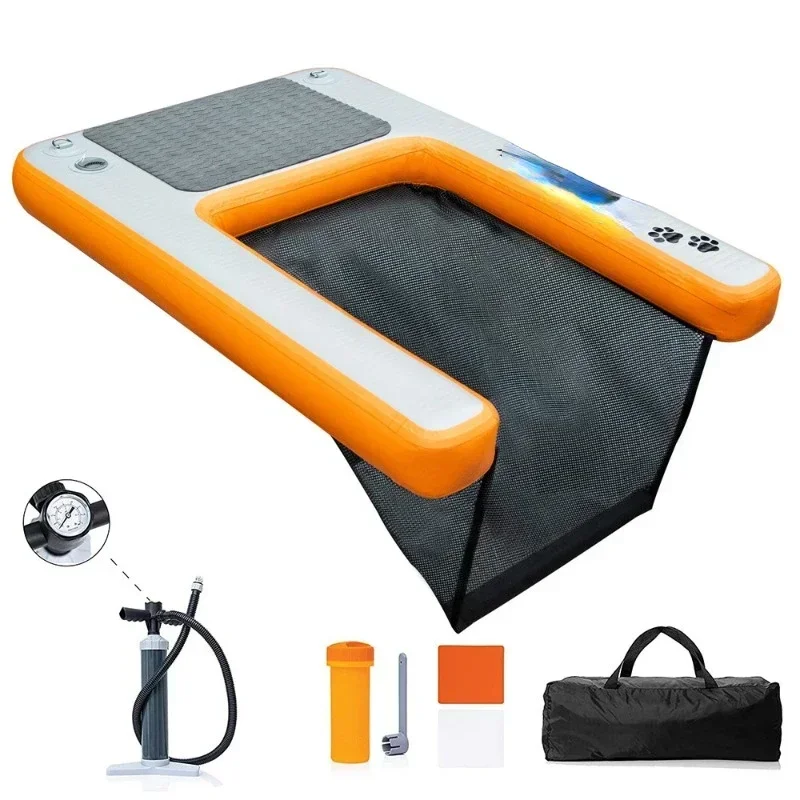 Cheap And Fine Hot Sales Pet Dog Ladder Dog Water Toys Inflatable Floating Platform Eva Dog Ladder