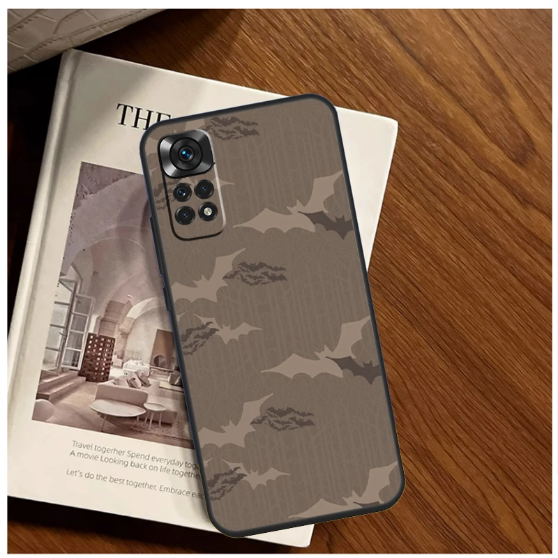 Goth Vampire Bat Gothic Case For Xiaomi Redmi Note 13 Pro 8 9 10 11 12 Pro 12S 11S 10S Redmi 12 10C 12C 13C Coque