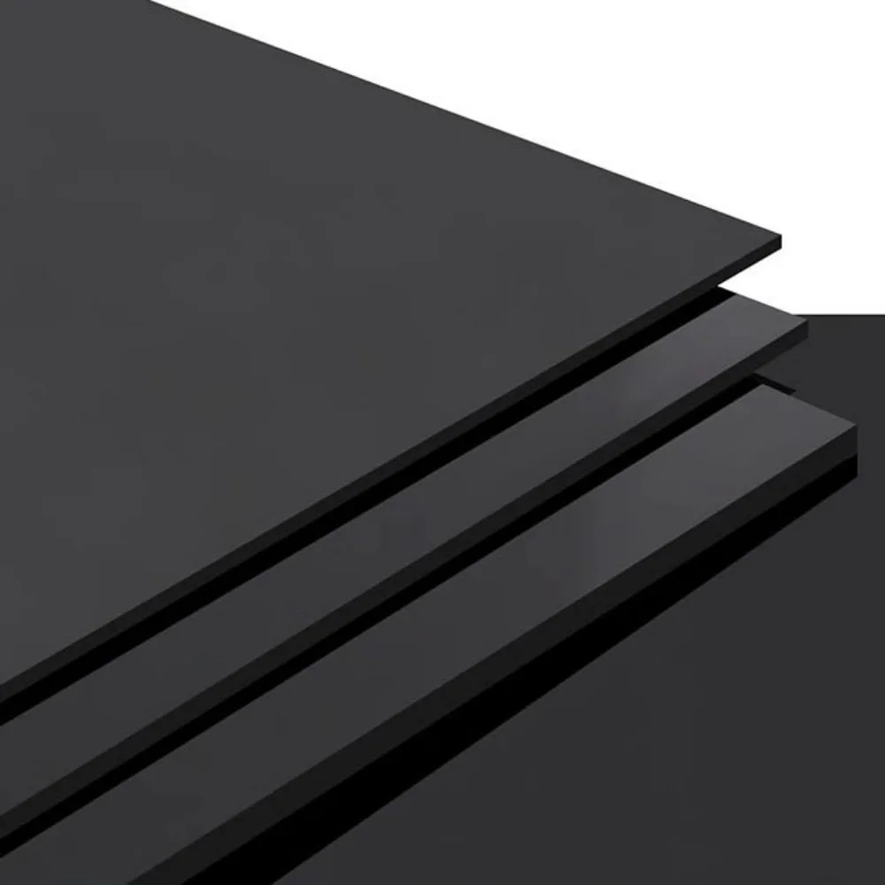 Black Acrylic Polymer Glass Sheet, 2mm Thick, High Quality Polycarbonate, Suitable for DIY Crafts, Wedding Invitations, Signs