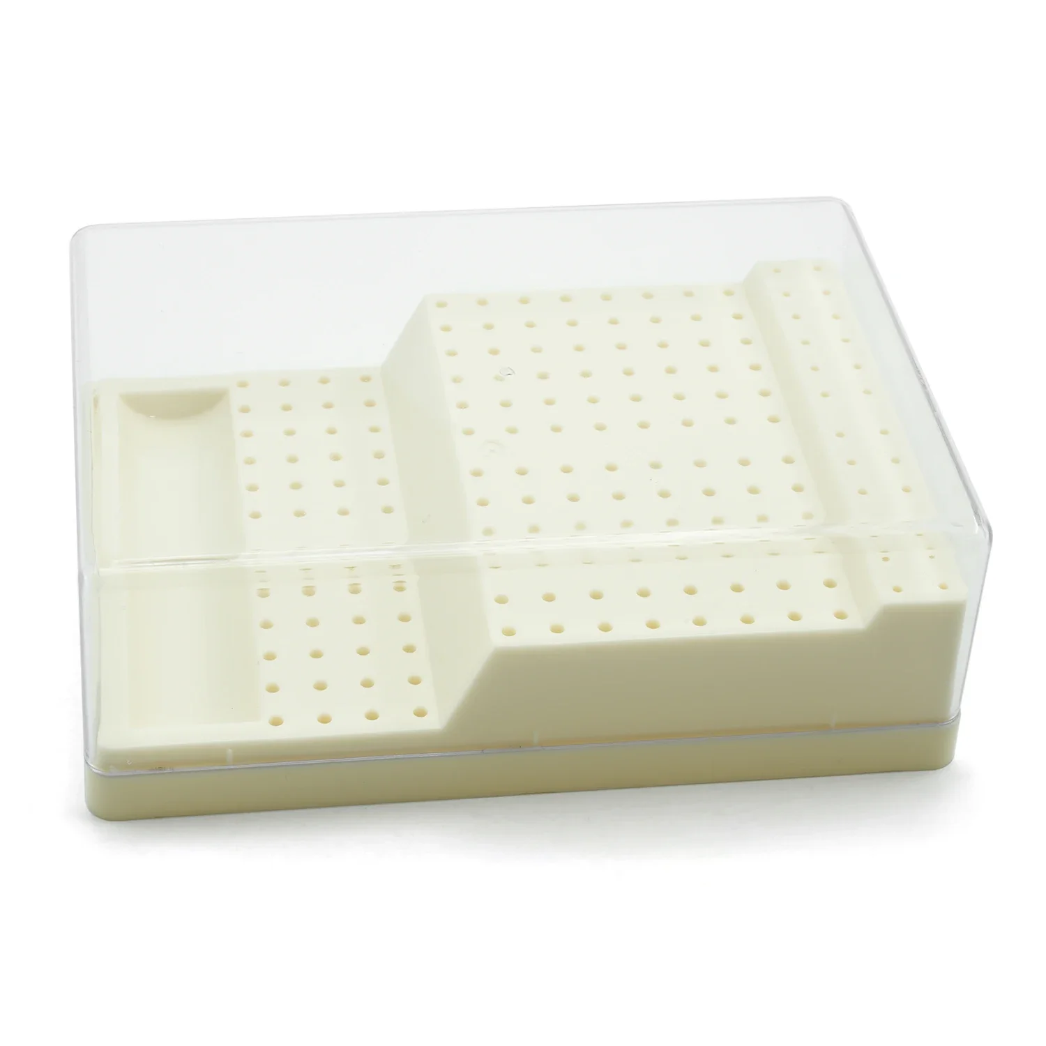 

168 Holes Dental Bur Holder Autoclave Sterilizer Case Disinfection Box Plastic Dental Burs Box Block Holder Dentistry Supplies