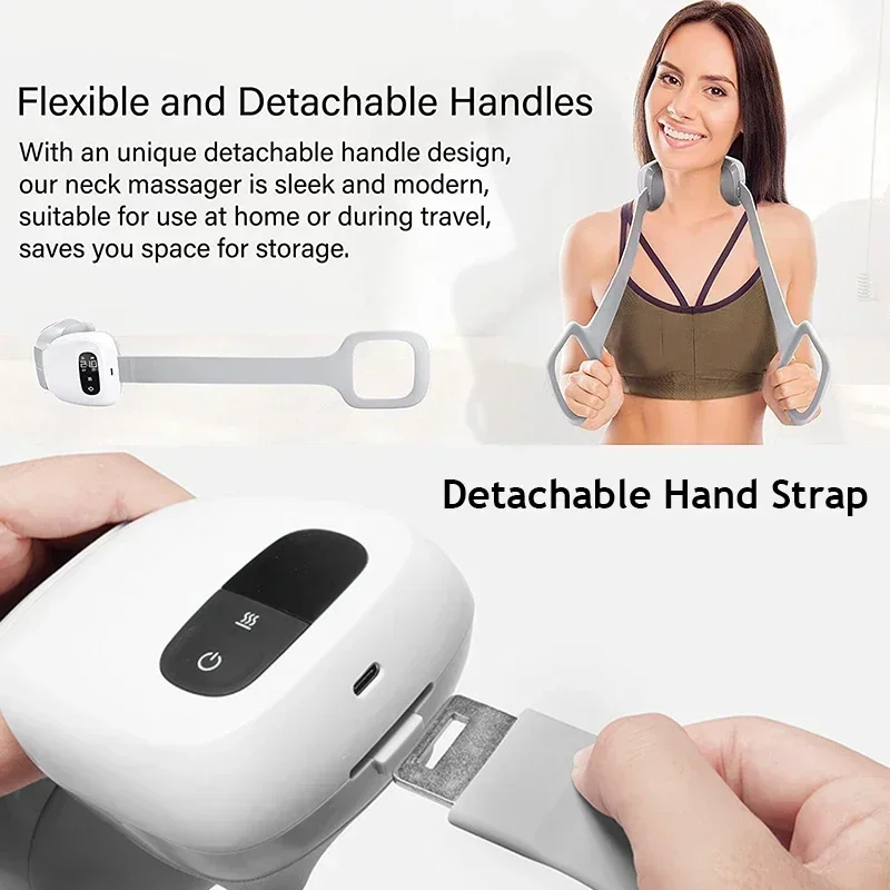 New Electric Pulse Shoulder and Neck 4D Massager Far Infrared Heating Muscle Relax Health Care Relaxation Multi-functional Tools