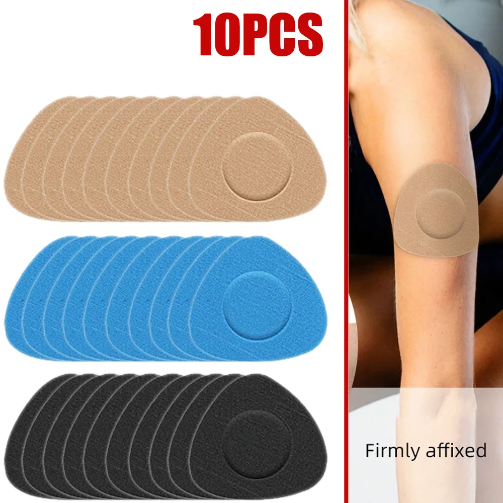 

10Pcs Blood Glucose Sensor Fixed Patch Sensor Adhesive Patch Stickers Blood Glucose Monitoring Probe Motion Traceless Invisible