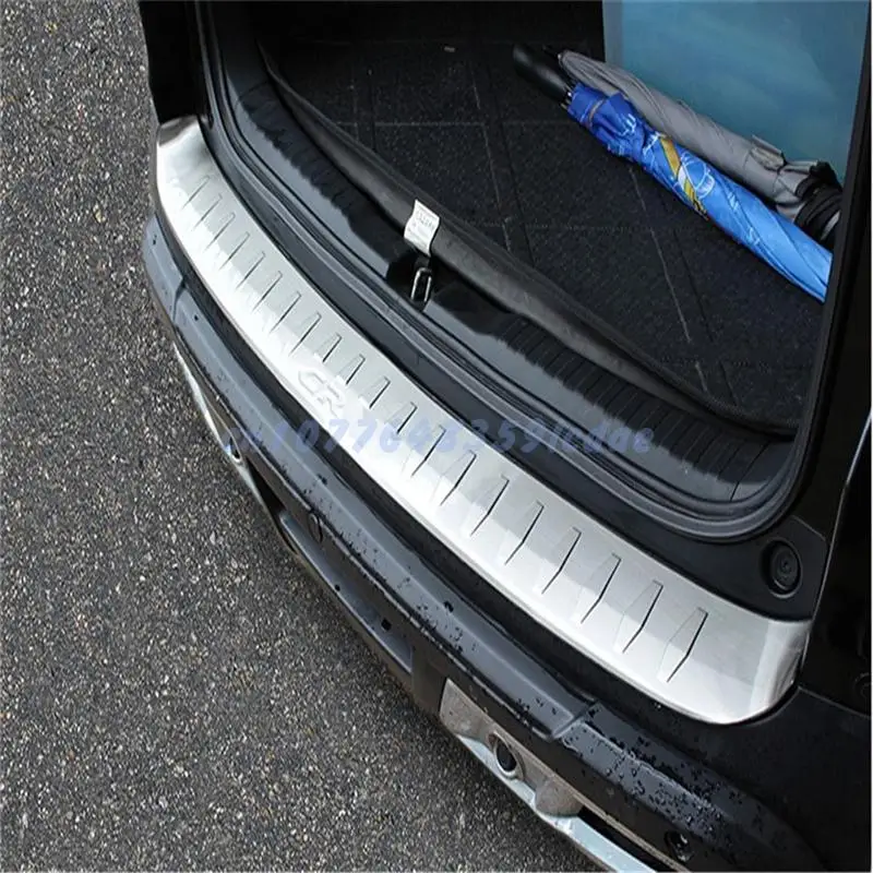 

For HONDA CRV 2012 2013 2014 2015 2016 Rear Trunk Bumper Protector Rear Scuff Plate Rear Door Sill Car Accessories