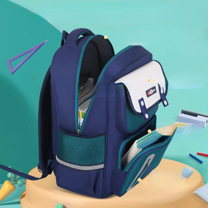 Xiaomi Mijia-mochila escolar para niños y niñas, morral ortopédico impermeable para libros de primaria