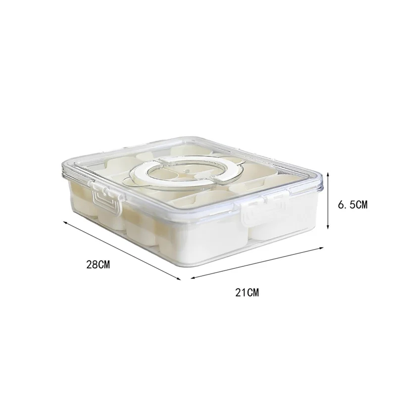 Frascos de condimentos ABCL con bandeja con divisores pequeños, organizador de especias para encimera, contenedor de almacenamiento de cocina para refrigerador