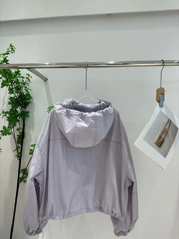 سترة واقية من الرياح جديدة ورفيعة للنساء، تصميم عصري للحماية من الشمس، ملابس خارجية أنيقة لربيع وصيف 2025، نمط كاجوال للتنقل ...