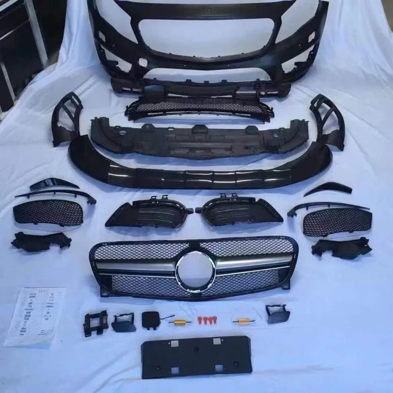 

Exterior Accessories Auto Parts PP body kit with grille for Mercedes Benz GLA Class X156 GLA45 AMG style