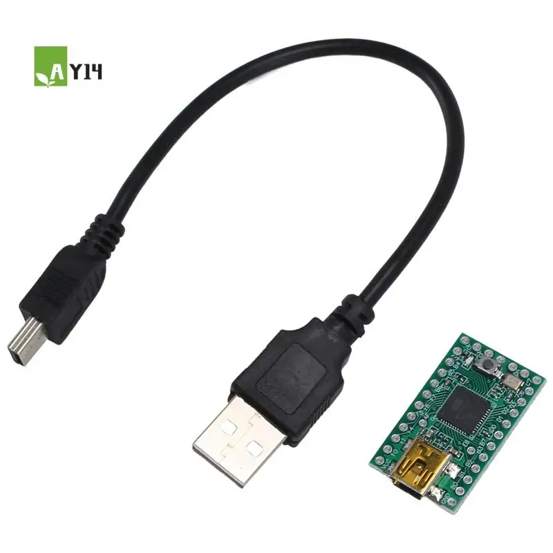 

AY14-Teensy 2.0 USB AVR ATMEGA32U4 Макетная плата U Disk Экспериментальная плата с кабелем для передачи данных для Arduino