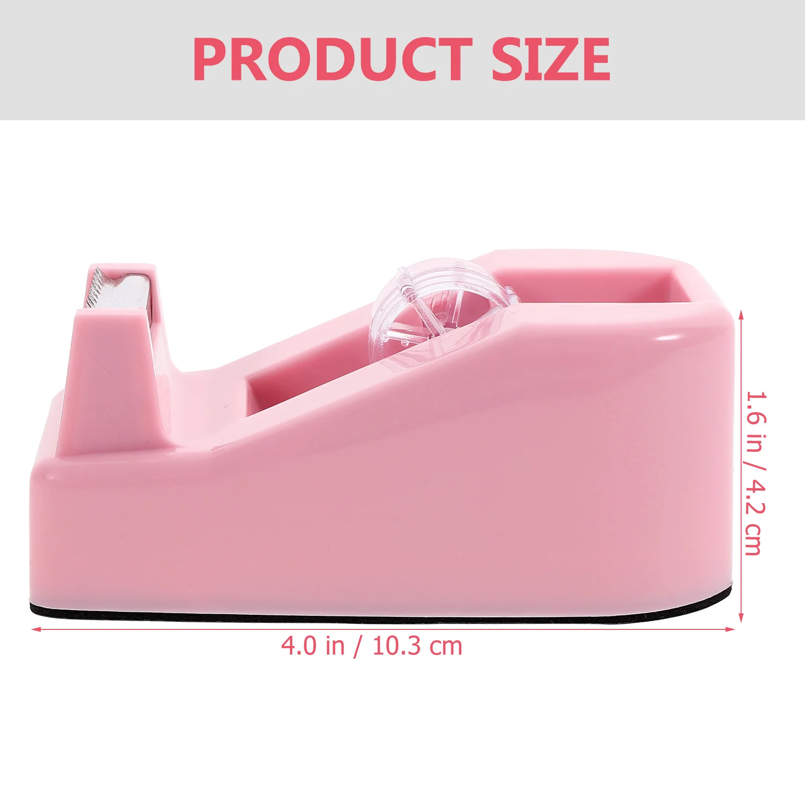 Heat Tape Dispenser Macaron Color Small Holder Creative Desktop Office Machine Packaging (cherry Blossom Pink) Plastic