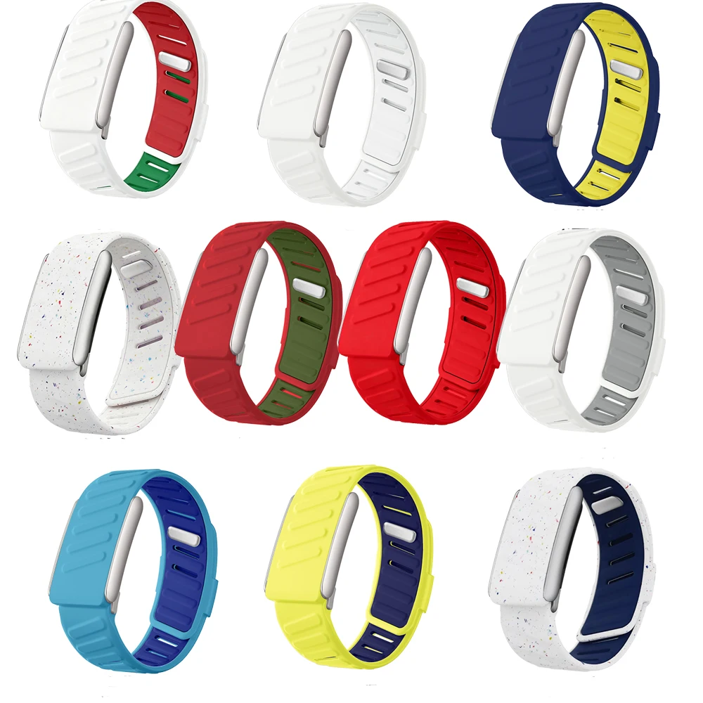 Comfort‑Fit Dual‑Color Silicone Wrist Strap For Whoop 5.0,Flexible Breathable Sport Bracelet Replacement Accessory For Men Women