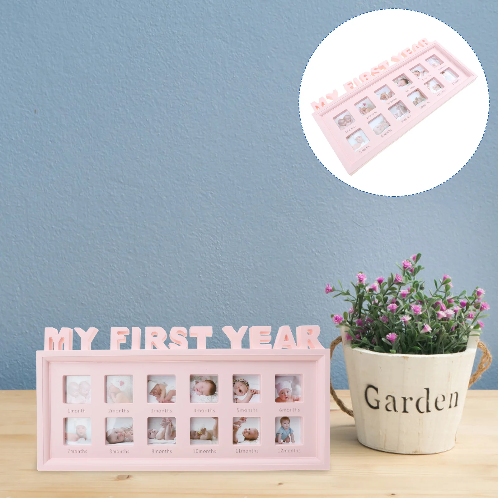 

Growth Photo Frame Picture Frames 12 Month Memories Pvc First Year Infant Baby Shower Gift