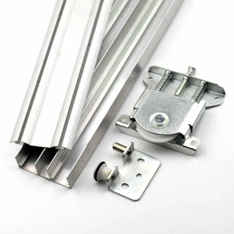 باب منزلق لخزانة الملابس الثقيلة، عجلة متحركة سفلية، عجلة معلقة، باب خزانة أثاث، ملحقات مسار بكرة الباب