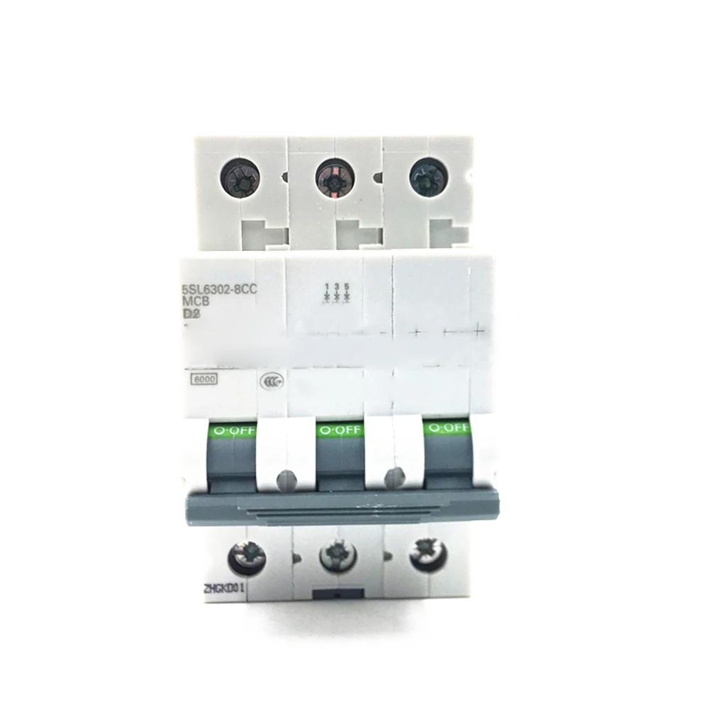 

New for Siemens 5SL6302-8CC 3P 2A 400V Guide Rail Installation Mini Circuit Breaker