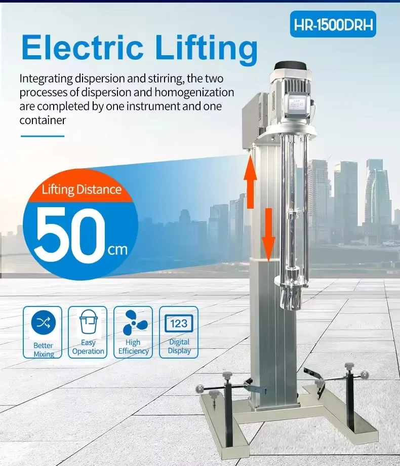 cross-border 50L/100L/180L Cream Cosmetics Ink Paint Food Disapersing Mixing Electric Lifting Emulsifier Homogenizer