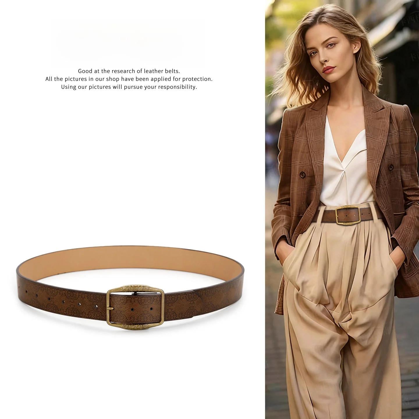 ブラウンレザーベルト-レディース-ファッショナブルな-y2k-スタイル装飾エンボスベルト-ジーンズやスカート用-カジュアルストリートウェアベルト