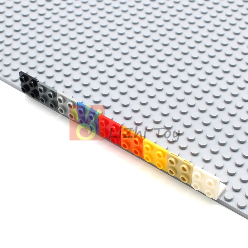 Plaque de Base MOC 99207, support 1x2-2x2, blocs de construction inversés, bricolage, figurines compatibles, présentoir, assembler des jouets en briques, 50 pièces