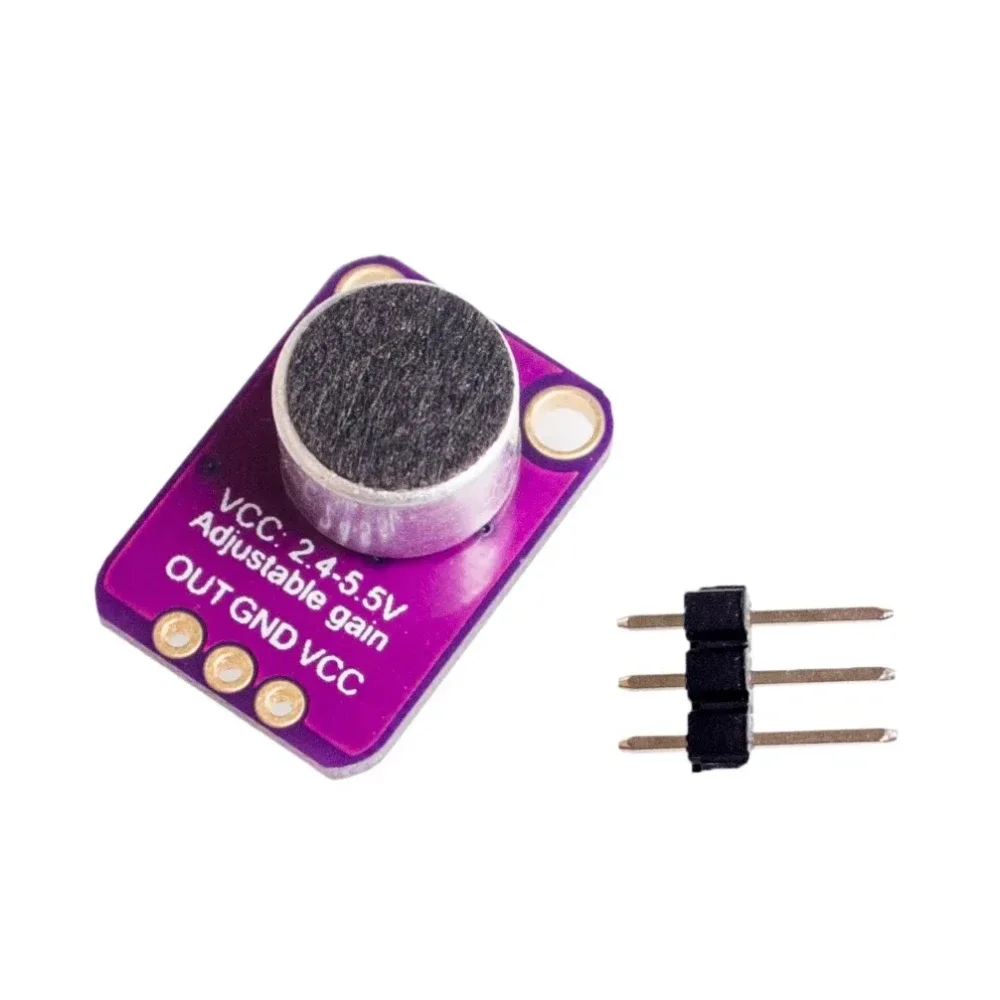 Amplifier Mikrofon Electret Modul MAX9814 MAX4466 Stabil Penguatan Otomatis Rasio Serangan dan Pelepasan Yang Dapat Diprogram THD Rendah