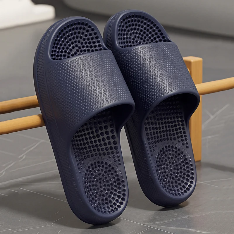 Plus Size Thick Bottom Massage Slippers Women Summer Soft Sole Platform Home Slides Woman Comfortable Non Slip Beach Flip Flops - view 6