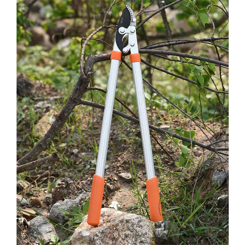 

Anti-Slip Long Length Scissor Hedge Anvil Shear Grip Garden Pruning Hand Tool Ratchet Cut Tree Branch Garden Tools