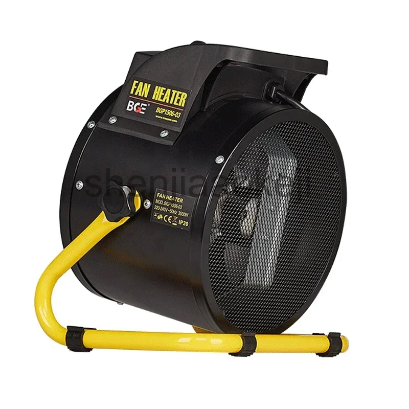 Calentador eléctrico Industrial de 3000W, ventilador de aire caliente, calentador de aire de vapor, calentador de aire eléctrico para oficina y hogar, 220v, 1 ud.