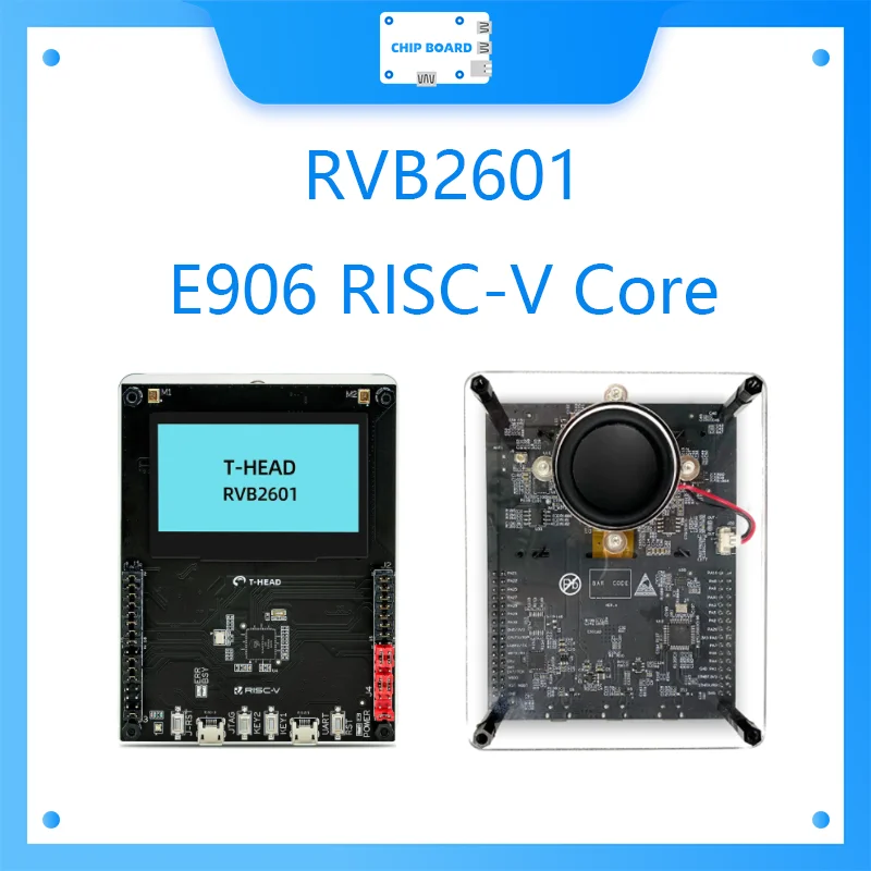 RVB2601 Development Board, T-head Xuantie E906 RISC-V Core, 220MHz, Support AliOS Things and Other RTOS System