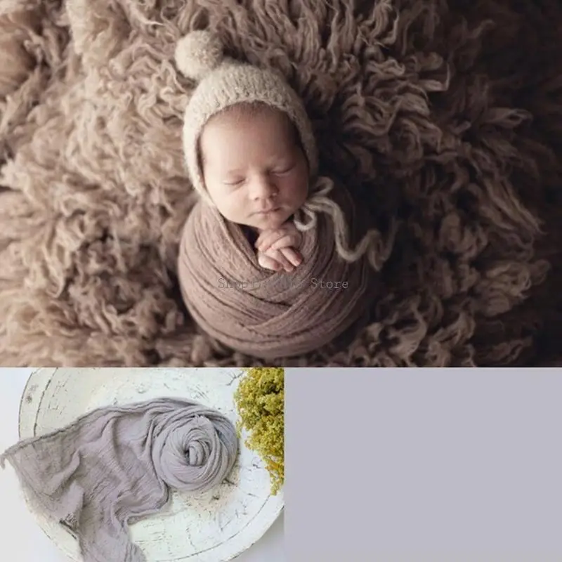 Infant Photo Props Sleepsack DIY Photo Background Blanket Photostudio Backdrop Accessories Newborn Milestone Photo Wraps